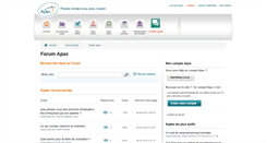 Desktop Screenshot of forum.cadres.apec.fr