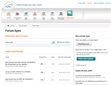 Tablet Screenshot of forum.cadres.apec.fr