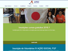 Tablet Screenshot of apec.org.br
