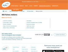 Tablet Screenshot of annuaire-metiers.jd.apec.fr