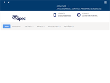 Tablet Screenshot of apec.org.mx